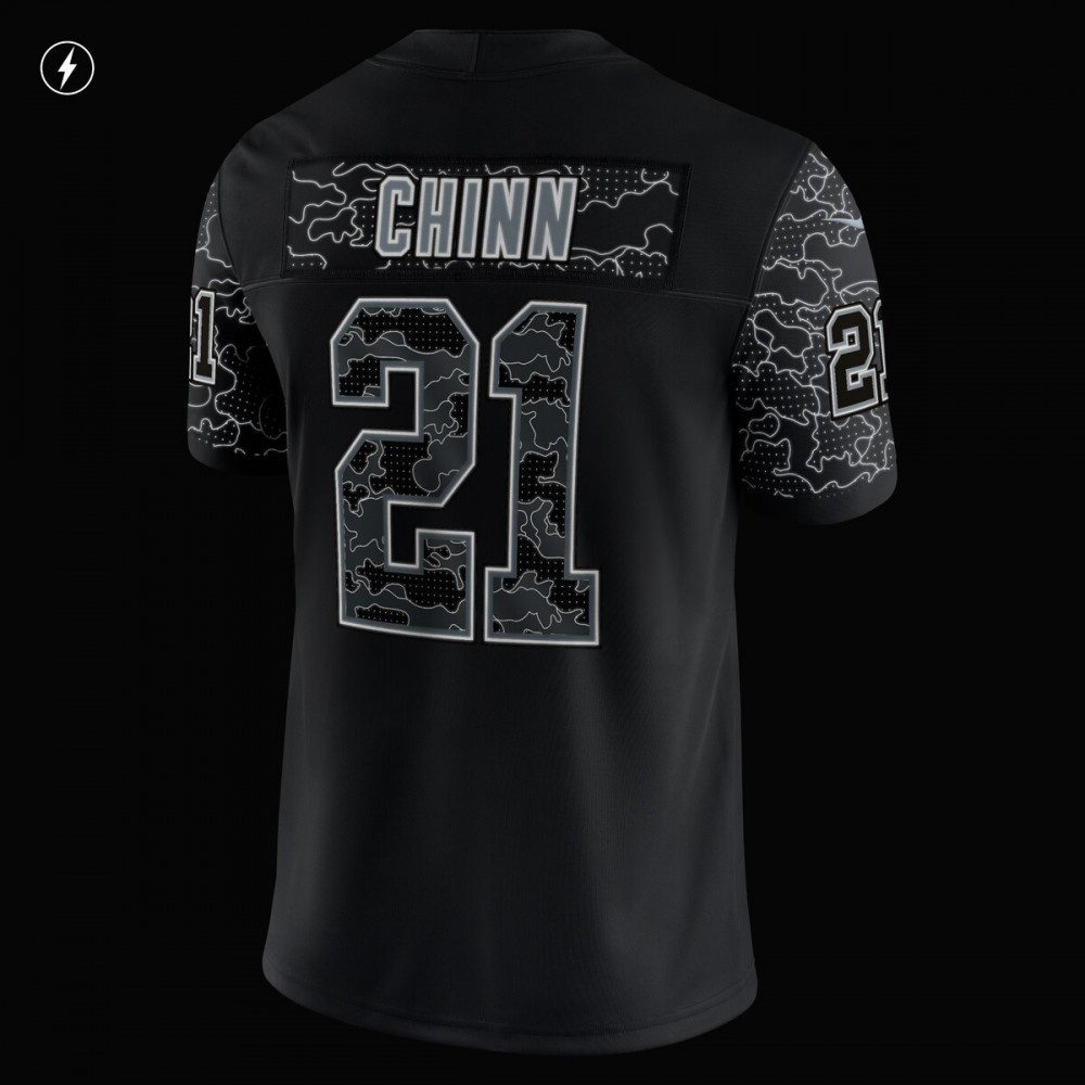 Jeremy Chinn Carolina Panthers Nike RFLCTV Limited Jersey - Black-GridironStore